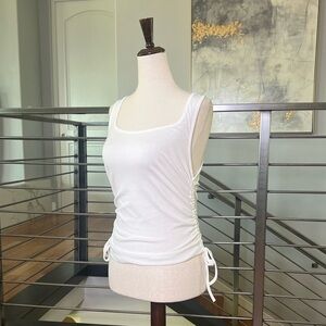 4th & Reckless Lindsay Ruched Tank in White